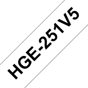 Brother HGE-251, bílá / černá, 24 mm (HGE251V5)
