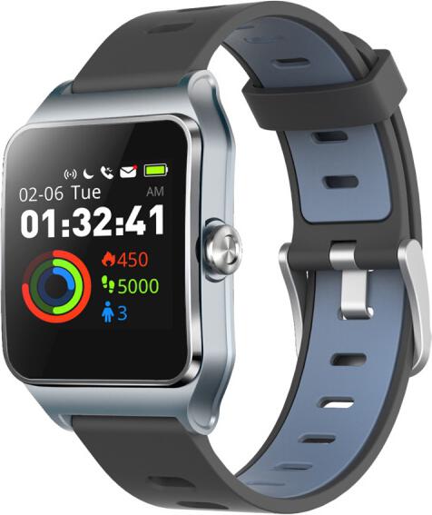 Chytré hodinky Umax U-Band P1 PRO, stříbrné