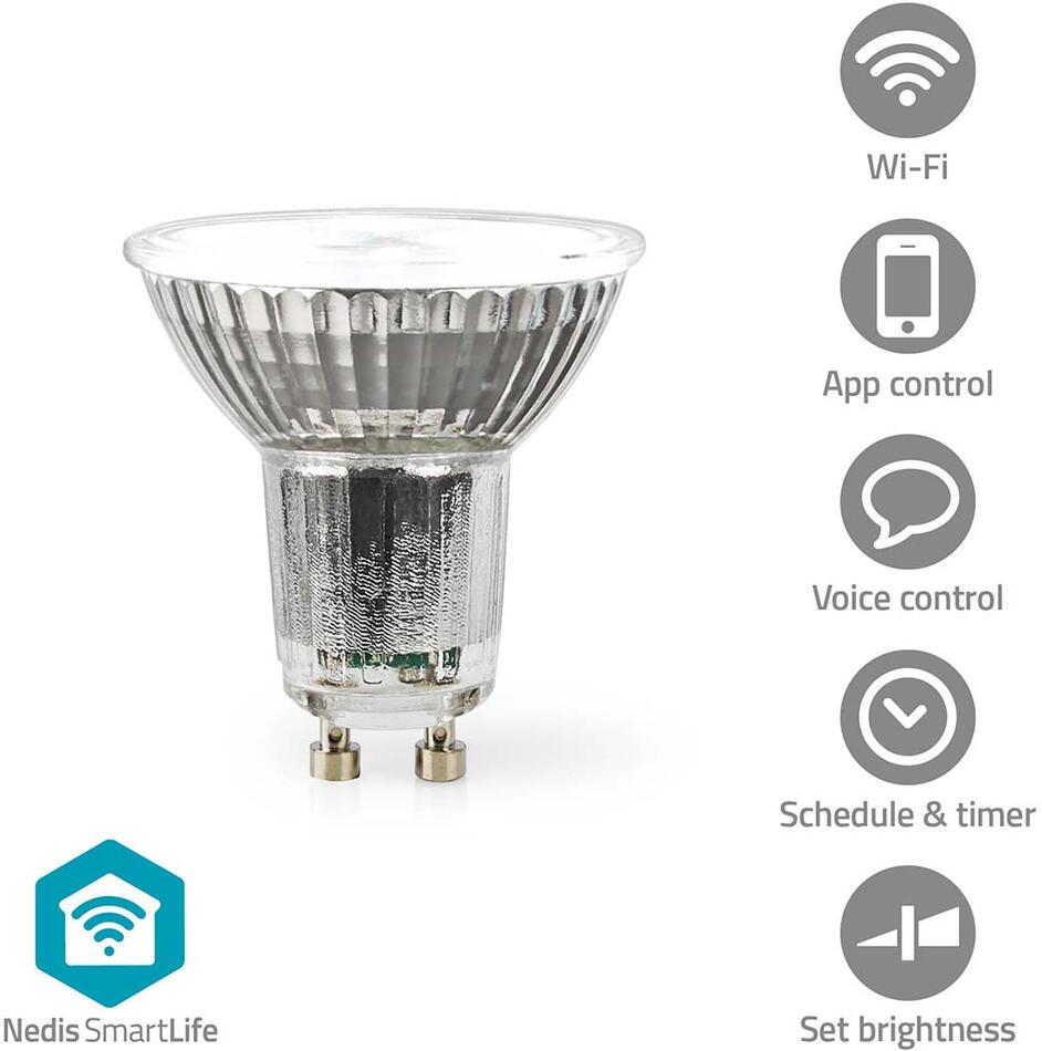 SmartLife LED Spot NEDIS WIFILRC10GU10