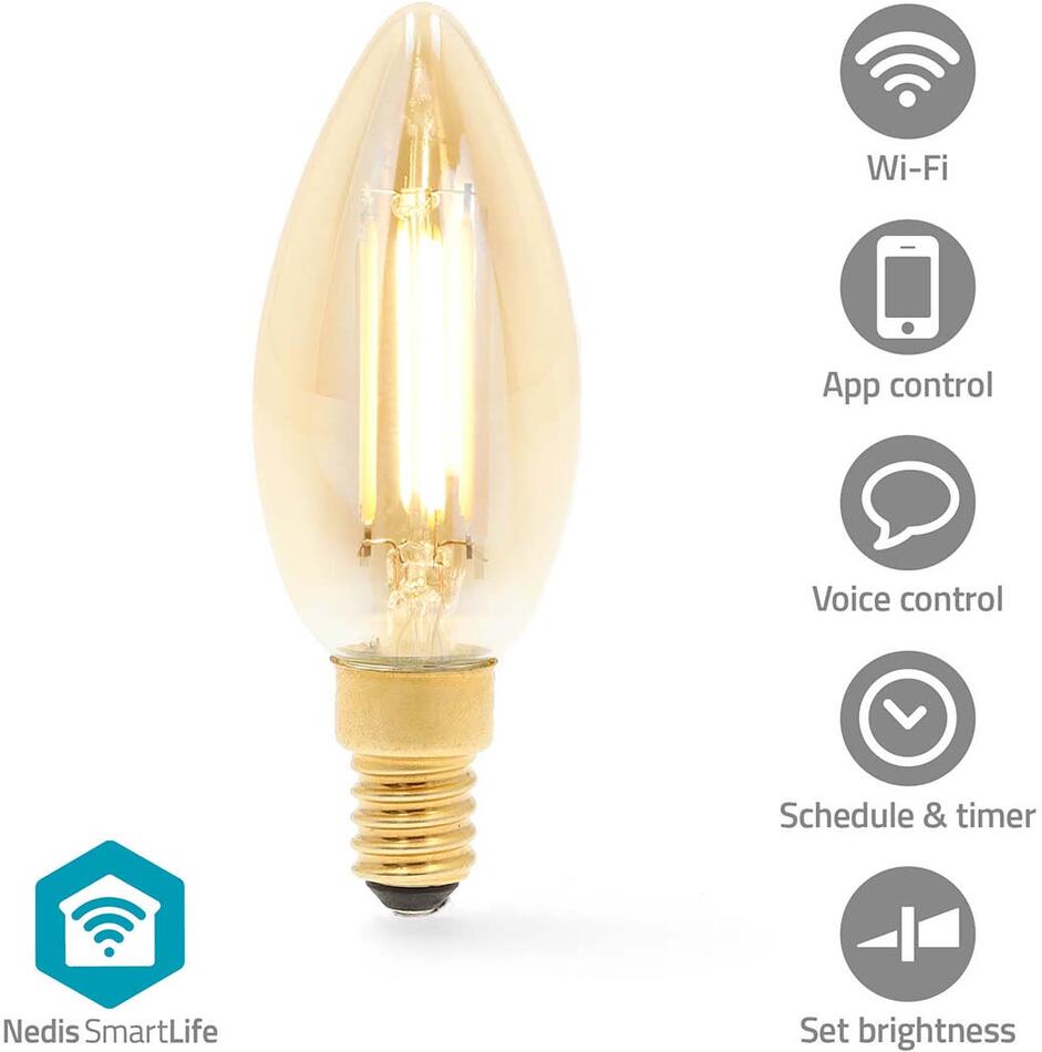 SmartLife LED žárovka NEDIS WIFILRF10C37
