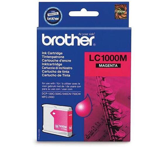 Inkoustov npl Brother LC-1000M, 400 stran originln - erven