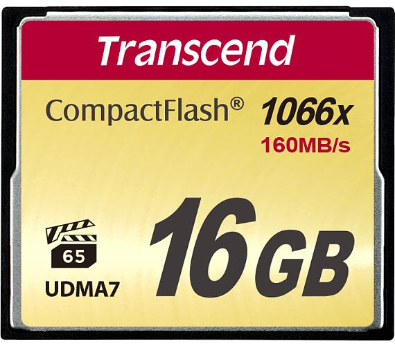 Transcend 16GB CF (1000X) paměťová karta (TS16GCF1000) + DOPRAVA ZDARMA