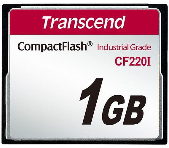 Transcend 1GB INDUSTRIAL TEMP CF220I CF CARD (SLC) Fixed disk and UDMA5 (TS1GCF220I)