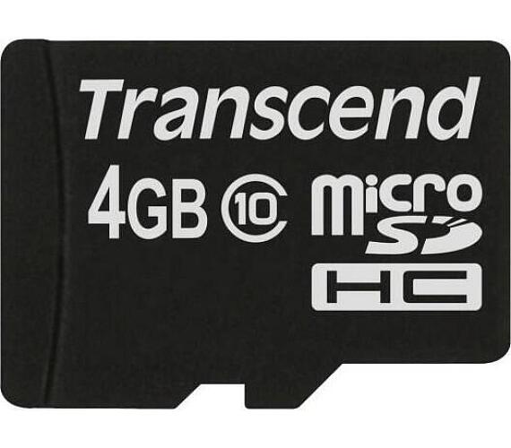Transcend 4GB microSDHC (Class 10) paměťová karta (bez adaptéru) (TS4GUSDC10)