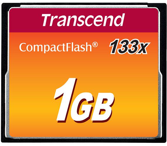 Transcend 1GB CF (133X) paměťová karta (TS1GCF133)