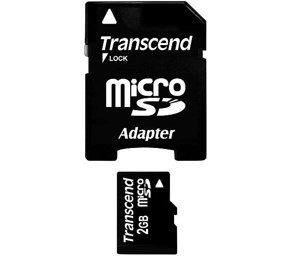 Transcend 2GB microSD paměťová karta (bez adaptéru) (TS2GUSDC)