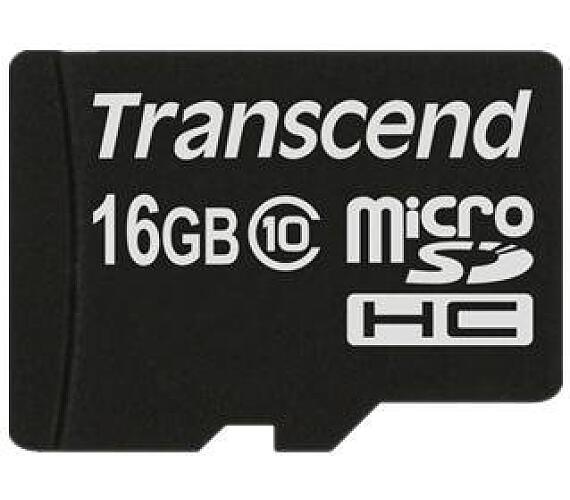 Transcend 16GB microSDHC (Class 10) paměťová karta (bez adaptéru) (TS16GUSDC10)