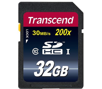 Transcend 32GB SDHC (Class 10) UHS-I 200x (Premium) paměťová karta (TS32GSDHC10)
