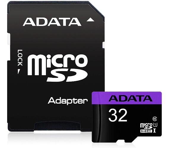 ADATA Premier 32GB microSDHC/ UHS-I CL10 + adaptér (AUSDH32GUICL10-RA1)