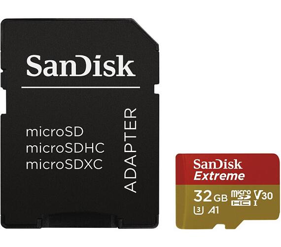 Sandisk Extreme micro SDHC 32 GB 100 MB/s A1 Class 10 UHS-I V30