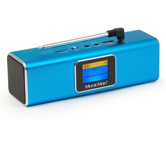 Technaxx přenosné Bluetooth rádio a reproduktor MusicMan, DAB/DAB+/FM,  modrý (BT-X29) (4671)
