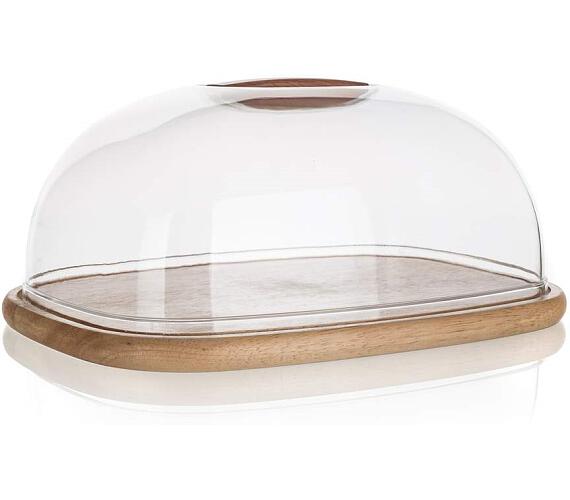 Prknko servrovac s poklopem Banquet BRILLANTE 27061502, 30,3  22,5  14 cm