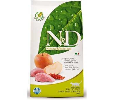 N&D Grain Free Adult Boar & Apple + DOPRAVA ZDARMA