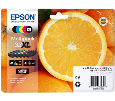 Epson EPSON Multipack 5-colours 33XL Claria Premium Ink (C13T33574011)