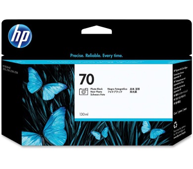 HP 70 Fotografická Černá inkoustová kazeta DesignJet