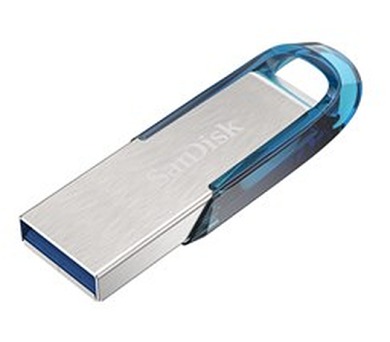 Sandisk Ultra Flair™ USB 3.0 128 GB tropická modrá (SDCZ73-128G-G46B)