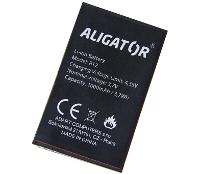 Aligator baterie R12 eXtremo Li-Ion 1000mAh bulk (AR12BAL)