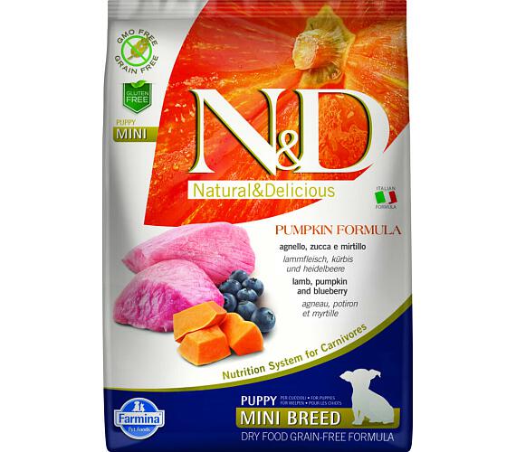 N&D Grain Free Dog Puppy Mini Pumpkin Lamb & Blueberry 2,5 kg