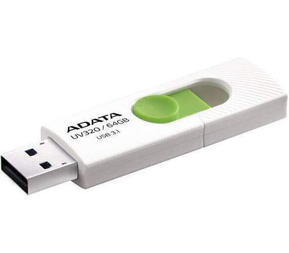 ADATA UV320/64GB/USB 3.2/USB-A/Bílá (AUV320-64G-RWHGN)