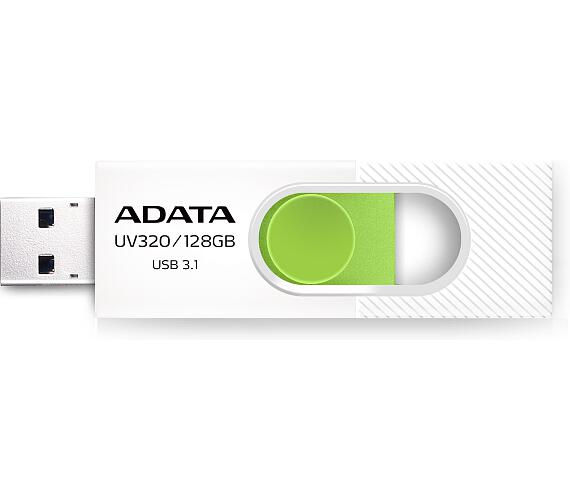 ADATA UV320/128GB/USB 3.2/USB-A/Bílá (AUV320-128G-RWHGN)
