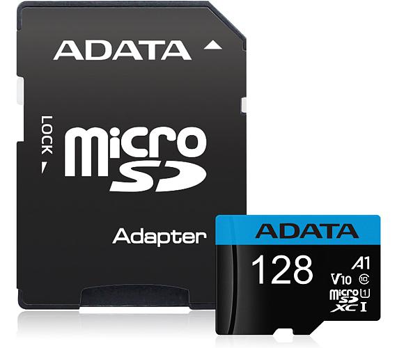 ADATA Premier 128GB microSDXC UHS-I CLASS10 + adaptér (AUSDX128GUICL10A1-RA1)