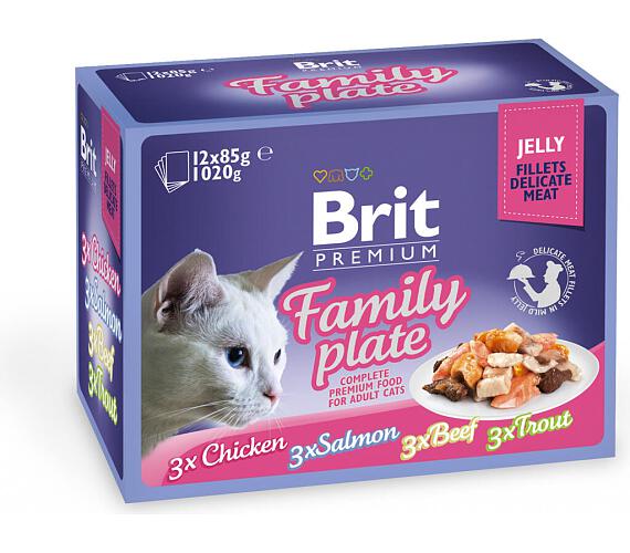 Brit Premium Jelly Family Plate 12x85g