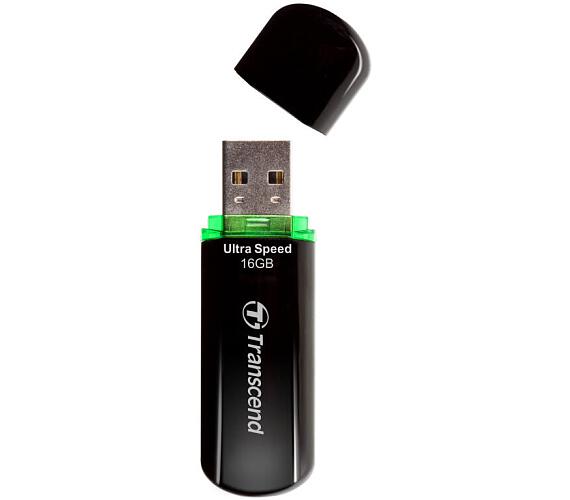 Transcend JetFlash 600 16GB USB 2.0 - černý/zelený