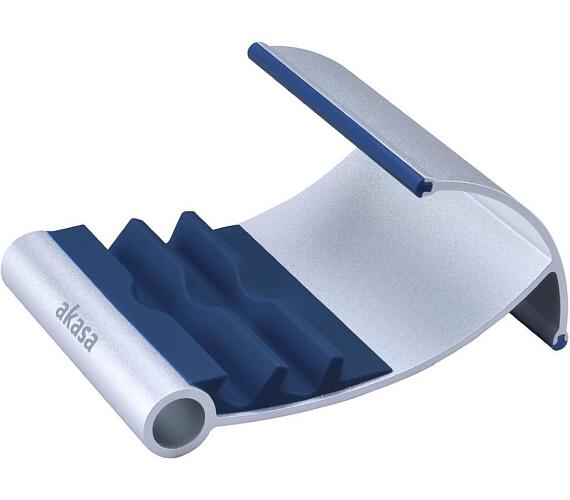AKASA stojánek na tablet/iPad LEO / AK-NC054-BL / hliníkový / stříbrný/modrý