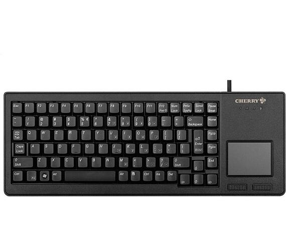 CHERRY klávesnice G84-5500 s touchpadem/ drátová/ USB/ ultralehká a malá/ černá EU layout (G84-5500LUMEU-2)
