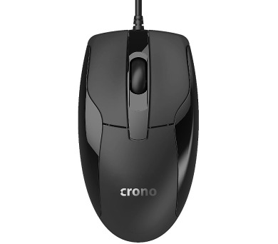 CRONO myš CM645/ optická/ drátová/ 1000 dpi/ USB/ černá