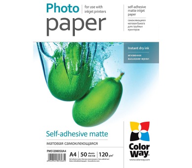 COLORWAY fotopapír/ samolepící/ matte 120g/m2