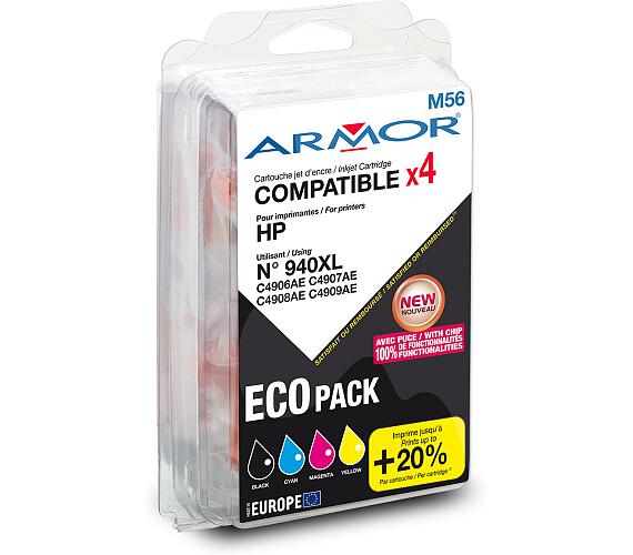 Armor multipack pro HP OJ PRO, 940XL, CMYK (B10321R1)