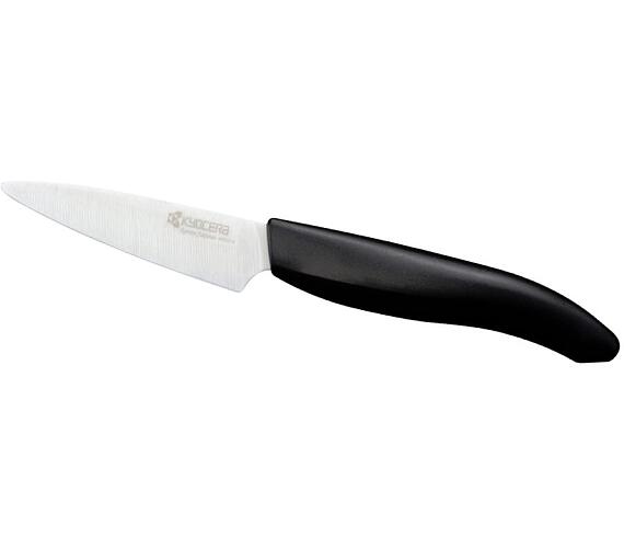 KYOCERA keramický nůž s bílou čepelí/ 7,5 cm dlouhá čepel/ černá plastová rukojeť (FK-075WH-BK)
