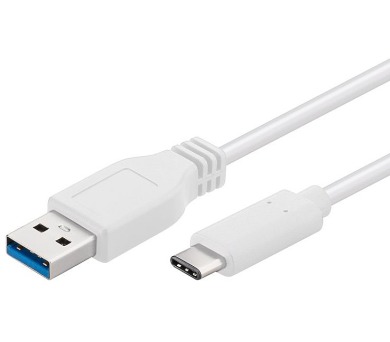 PREMIUMCORD Kabel USB 3.1 typ C/male - USB 3.0 A/male/ 2m/ bílý (ku31ca2w)