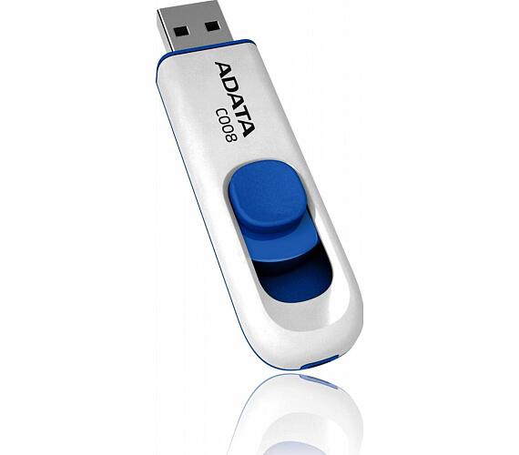 ADATA flash disk 64GB C008 USB 2.0 bílý (AC008-64G-RWE)