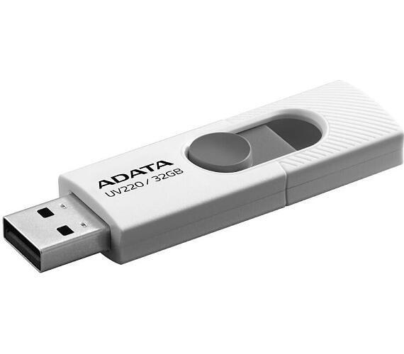 ADATA flash disk 32GB UV220 USB 2.0 bílo-šedý (AUV220-32G-RWHGY)