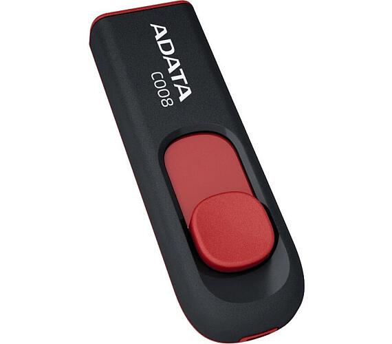 ADATA flash disk 8GB C008 USB 2.0 černý (AC008-8G-RKD)