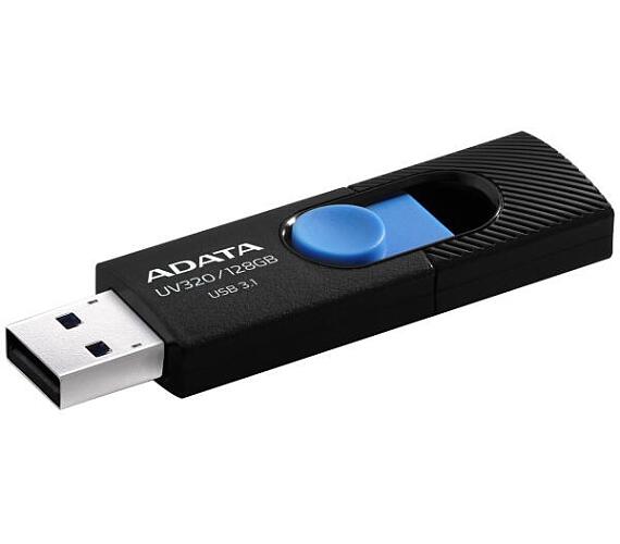 ADATA flash disk 128GB UV320 USB 3.1 černo-modrý (AUV320-128G-RBKBL)