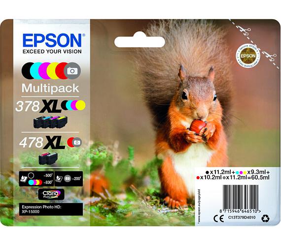 Epson Multipack 6 colours 478XL Claria Photo HD (C13T379D4010) + DOPRAVA ZDARMA