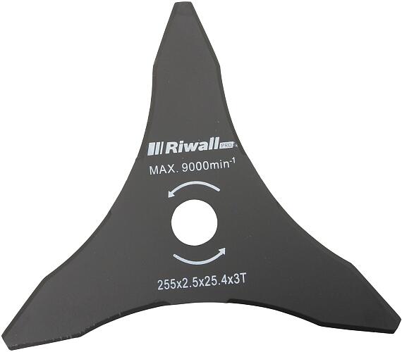 Riwall PRO Žací nůž třízubý ke křovinořezu pr. 255mm