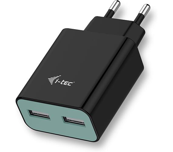 I-TEC i-tec USB Power Charger 2 Port 2.4A Black (CHARGER2A4B)
