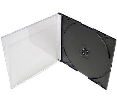COVER IT Krabička na 1 CD 5,2mm slim box + tray 10ks/bal (27036P10)