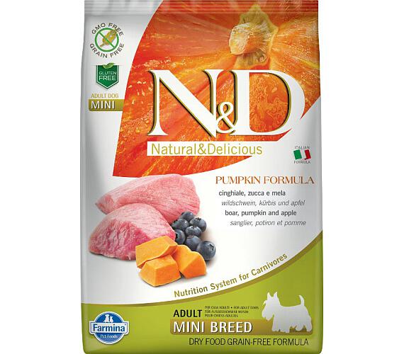 N&D Grain Free Adult Mini Pumpkin Boar & Apple + DOPRAVA ZDARMA