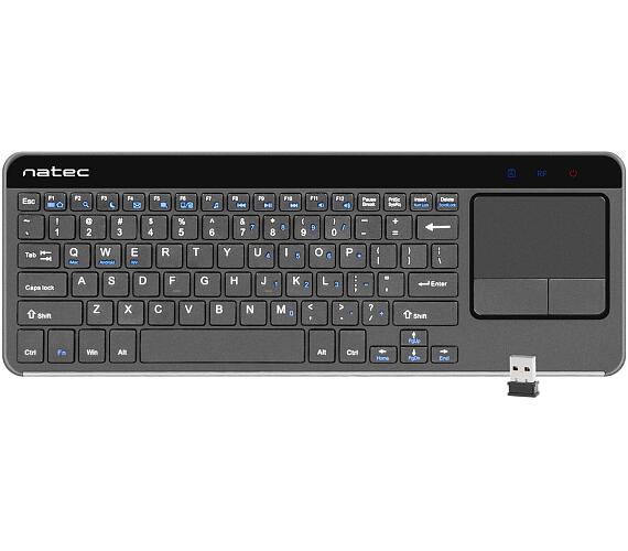 NATEC bezdrátová klávesnice s touch padem pro Smart TV Natec Turbot