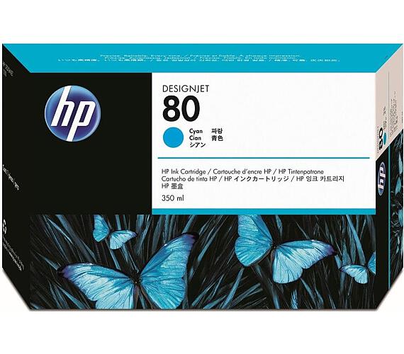 HP no 80 - modrá ink. kazeta velká