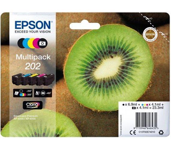 Epson EPSON multipack 5 barev,202 Premium Ink,standard (C13T02E74010) + DOPRAVA ZDARMA