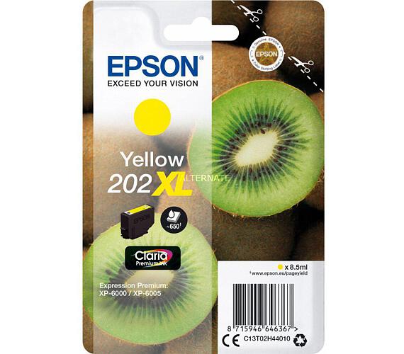 Epson EPSON singlepack,Yellow 202XL,Premium Ink,XL (C13T02H44010)
