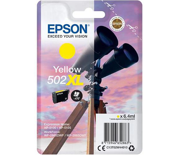 Epson EPSON singlepack,Yellow 502XL,Ink,XL (C13T02W44010)