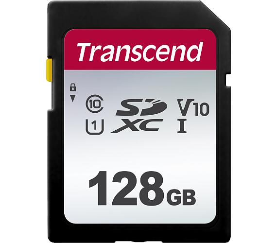 Transcend 128GB SDXC 300S (Class 10) UHS-I U1 V10 paměťová karta