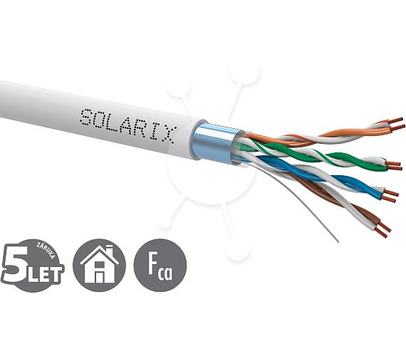 SOLARIX kabel licna Solarix CAT5E FTP PVC šedý 305m/box SXKL-5E-FTP-PVC (27800401)